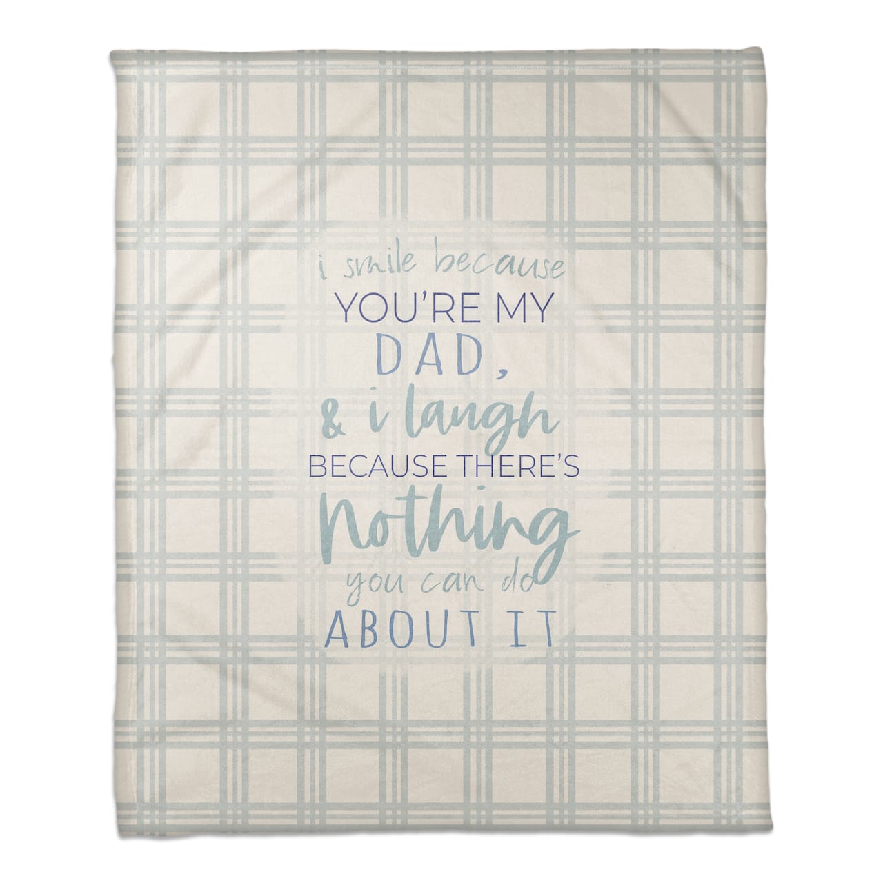 I Smile Because You're My Dad Coral Fleece Blanket